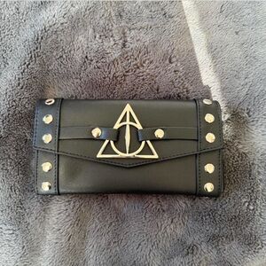 Black Studded Women's Wallet